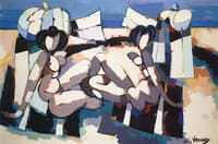 Two Nudes in a Landscape