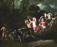 Children in a Goat Carriage