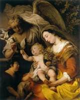 Virgin and Child with the Infant Saint John the Baptist and Gabriel