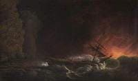 The Shipwreck of the 'Phoenix' at Night on the Coast of Cuba, 4 October 1780