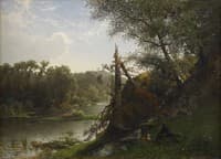 Landscape with a Hunter and Dog
