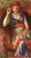 Woman in Costume Smoking