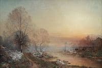 Fog over Huskvarna Stream