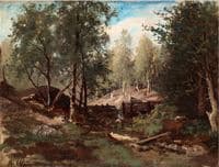 Forest Landscape with Gate