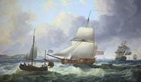 A Ketch Rigged Royal Yacht Close-Hauled on the Starboard Tack