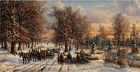 Woodcutters with a Horse Cart