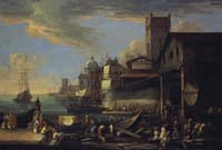 A Caprice View with a Shipyard