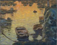 A Spring Night during the Fishing Season. Study from Lofoten
