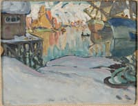 Svolvaer Harbour. Study from Lofoten