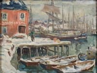 Jetty, Lofoten. Study from North Norway