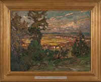 Landscape with a Village. Study from North Norway