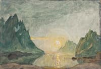 Midnight Sun. Study from North Norway