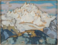 The White Mountain Top. Study from Switzerland