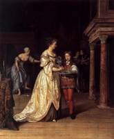 Interior with a Woman Washing her Hands