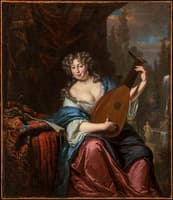 Woman Playing The Lute