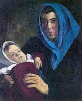 Mother and Sleeping Child