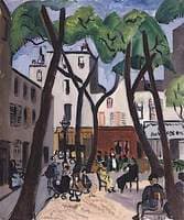 Street Scene with Trees