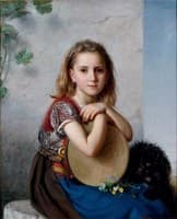 Portrait of a young gypsy girl