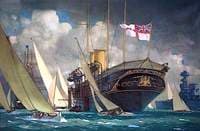 Royal Yacht at Cowes