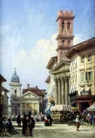 Continental market scene
