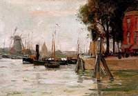 River Boats and Windmill