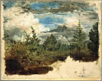 A Wooded Hillside. Study