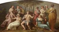 Apollo and the Muses on Parnassus (after Raphael)