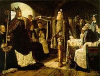Gustaf Vasa Accusing Bishop Peder Sunnanväder  in Vasteras