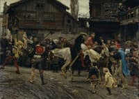 Peder Sunnanväder's and Mäster Knut's Ignominious Entry into Stocktholm, 1526