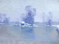 Winter Landscape with a River