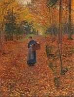 Woman Gathering Wood
