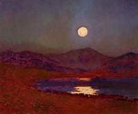 Cregennan Lake by Moonlight