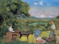 Landscape with a Woman in a Donkey Cart