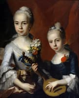 Portrait of two girls