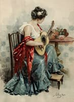 Tocando la guitarra