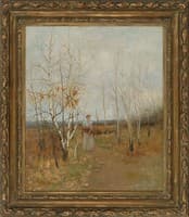Woman Gathering Wood