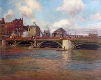 Newport Bridge during Construction