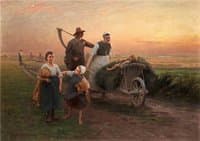 Returning home from the fields
