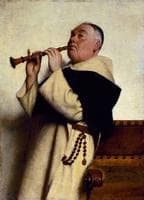 Monk Playing Clarinet