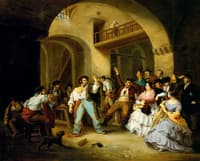 A drunkard at an inn