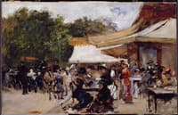 Outside a Restaurant in the Bois de Boulogne