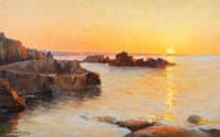 Sunset over the Sea