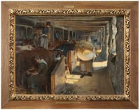 Feeding Time in a Cow-Shed
