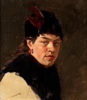 Portrait of Norwegian Artist Harriet Backer