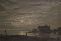 Landscape with a Castle in the Moonlight