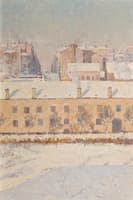 A Winter Scene. Motif from Southern Stockholm