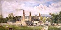 Swanage Brewery, Dorset, with Figures and a Cow