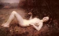 A nude with mandoline