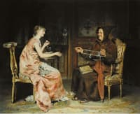Young Girl with a Monk