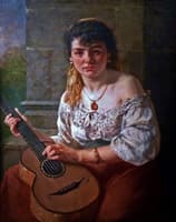 Italian Woman with Guitar